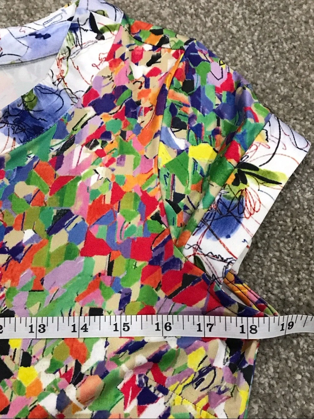 Isle by Melis Kozan Abstract Boutique Colorful Shift dress made in Turkey